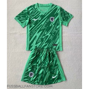 Niederlande Torwart Replik Heimtrikot Kinder EM 2024 Kurzarm (+ Kurze Hosen)